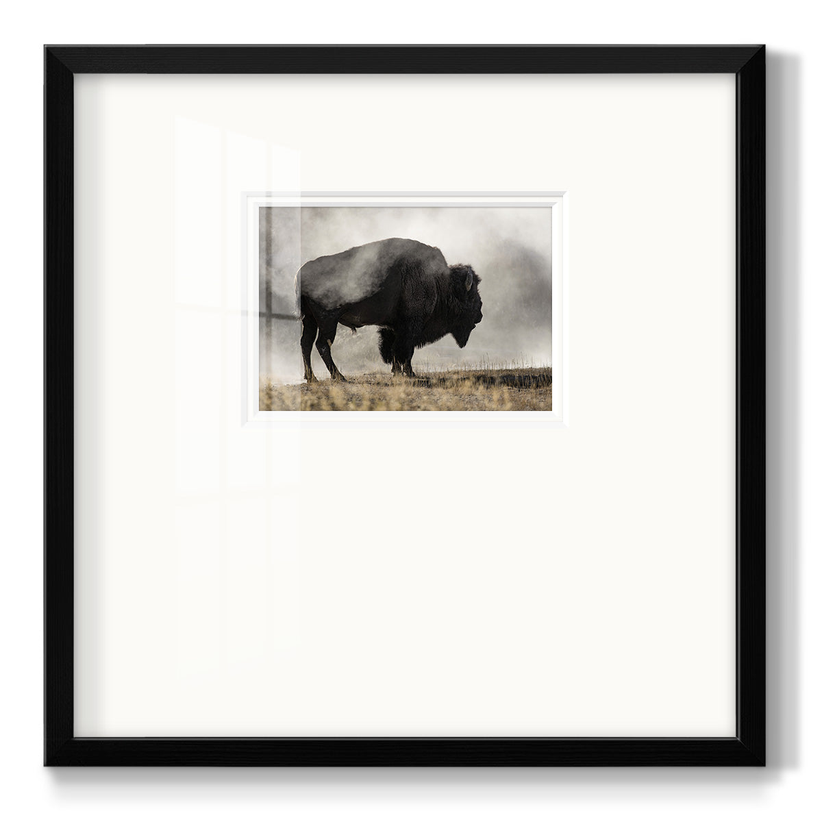 Geyser Basin - Double Matboard Framed Print