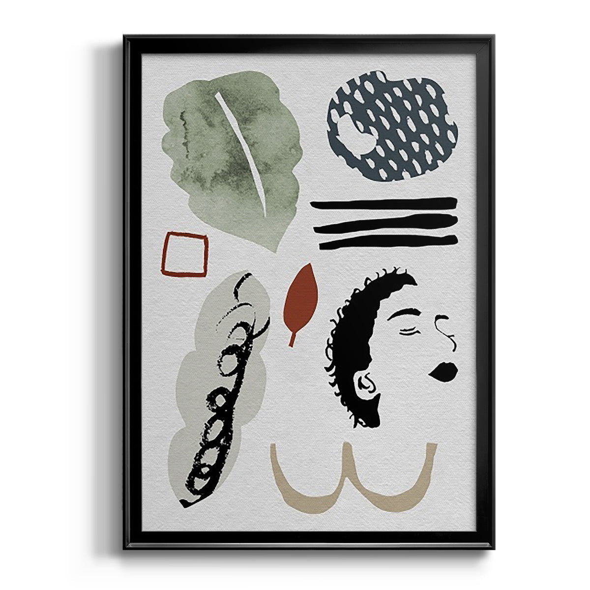 Collected Mindfulness III - Modern Framed Canvas Print