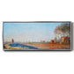 The Plain of Colombes, White Frost, 1873 - Floater Framed Canvas Print
