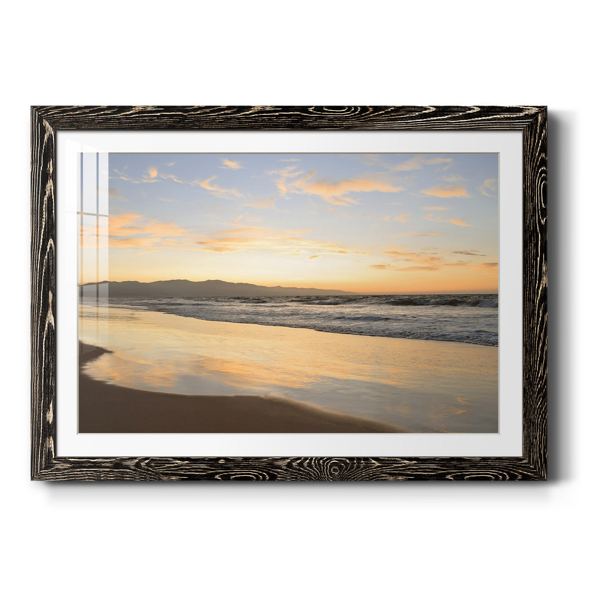 Peaceful Shore - Barnwood Framed Art Print