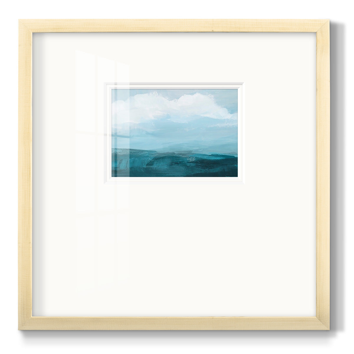 Azure Rising II - Double Matboard Framed Print