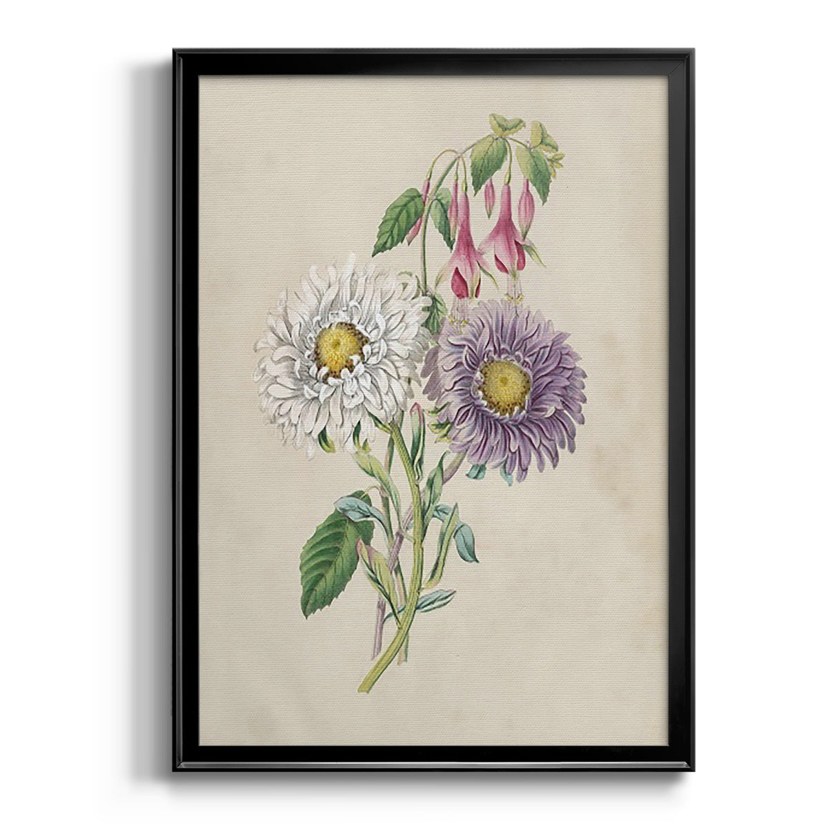 Antique Garden Bouquet III - Modern Framed Canvas Print