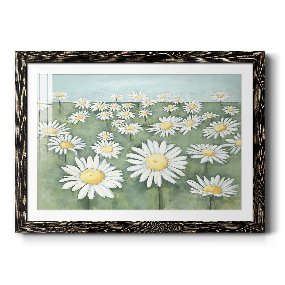 Field of Flowers - Barnwood Framed Art Print