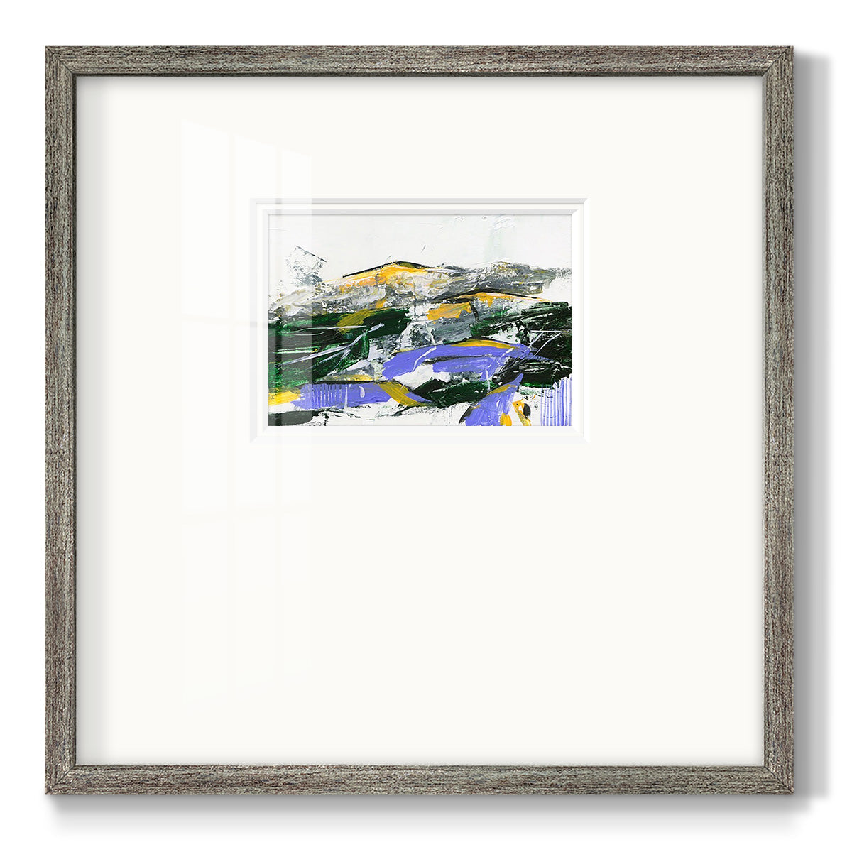 Silent Mountain II Premium Framed Print Double Matboard