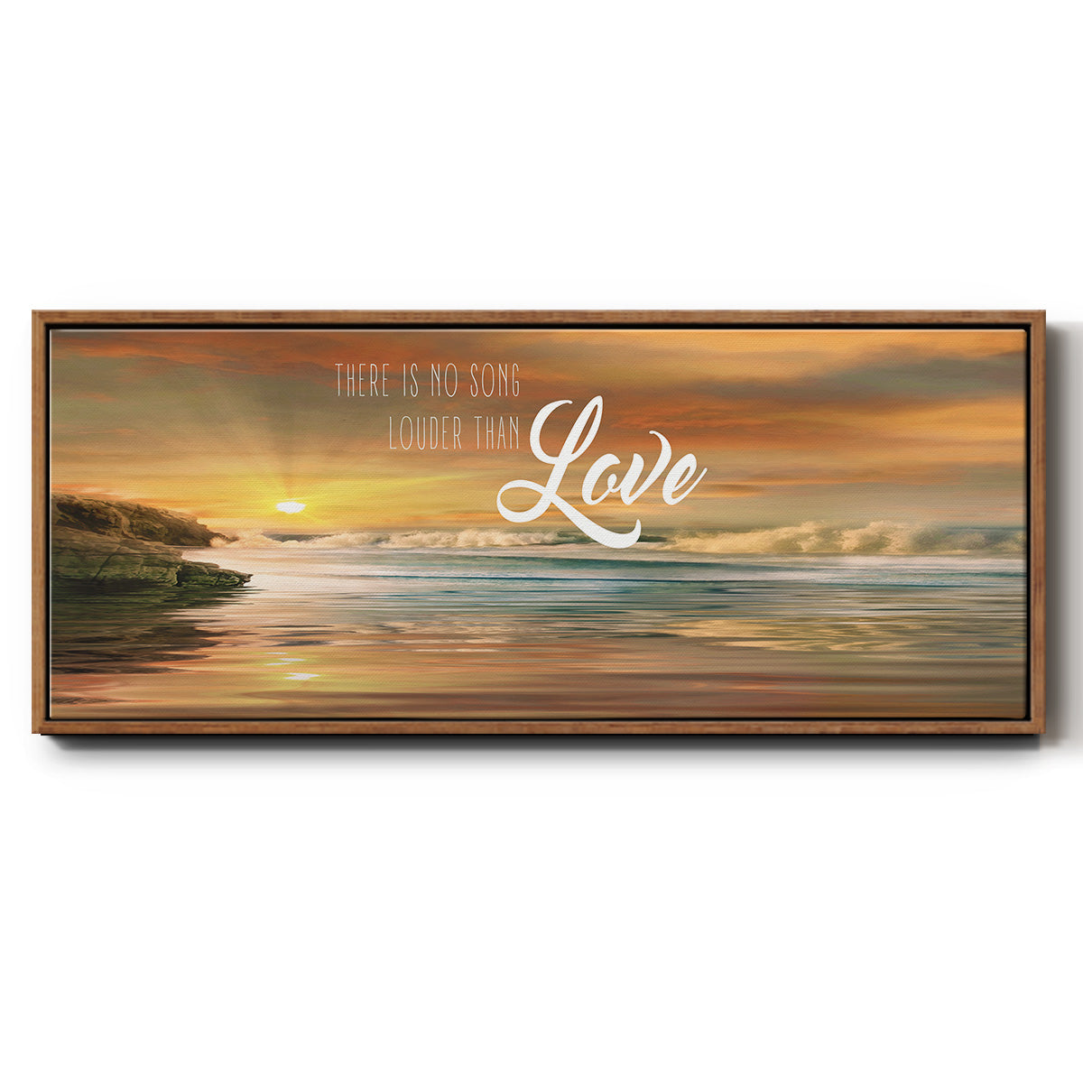 Louder Than - Floater Framed Canvas Print
