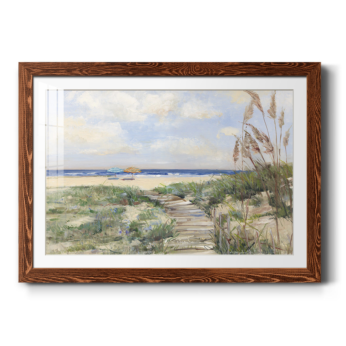 Summer Seas - Barnwood Framed Art Print