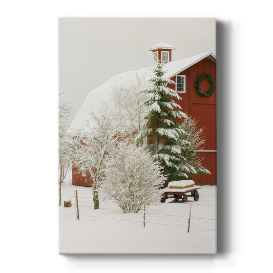 Silver Carol of Snow - Canvas Art Print
