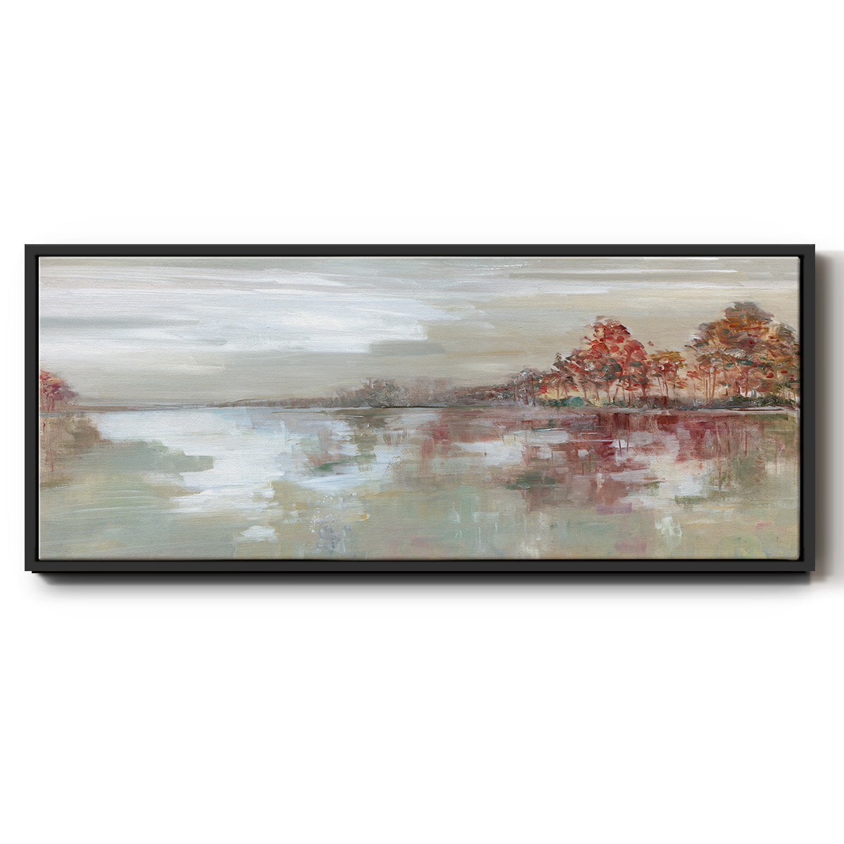 Scenic Sunrise - Floater Framed Canvas Print