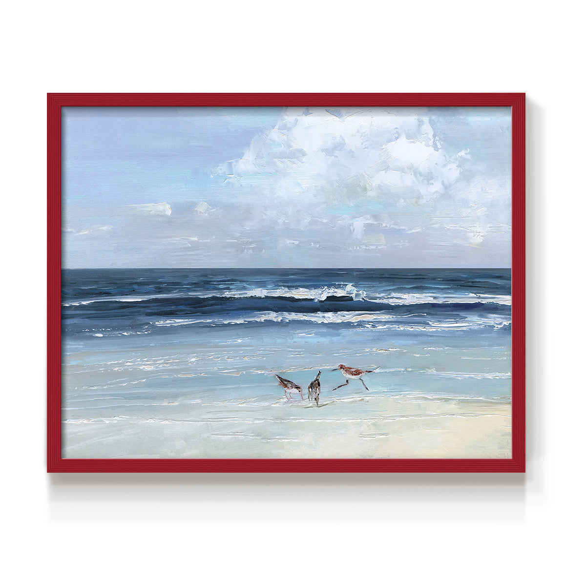 Beach Trio - Restickable Framed Art Print