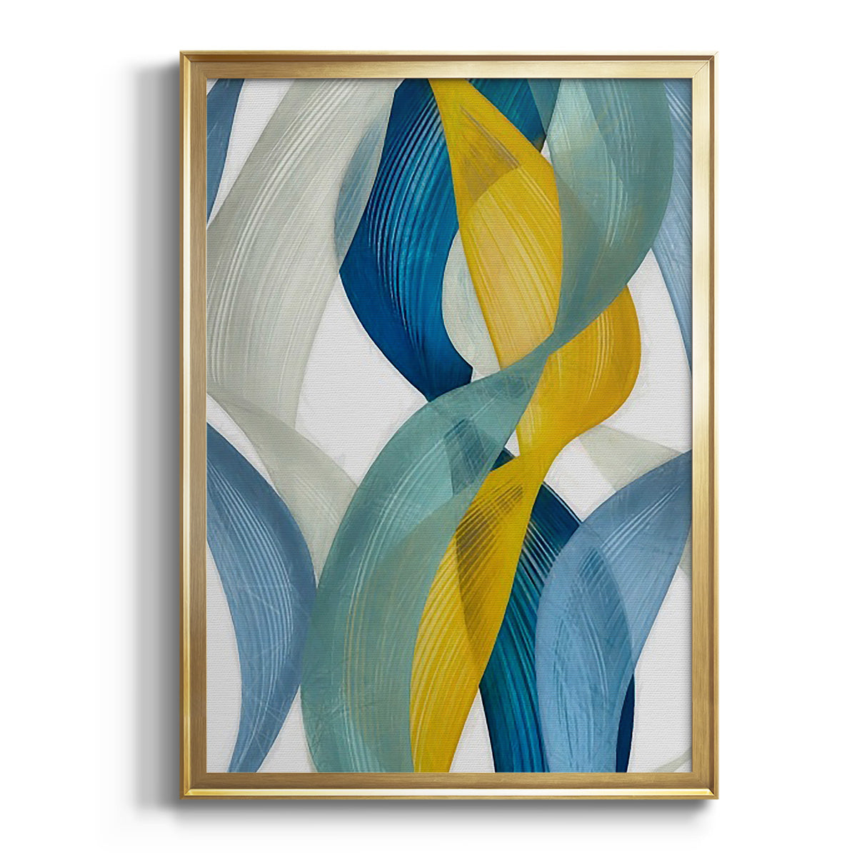 Horizontal Bands II - Modern Framed Canvas Print