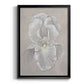 White Iris II - Modern Framed Canvas Print