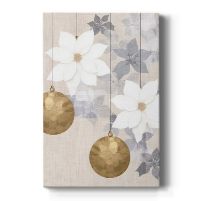 Pearled Evergreen Serenade - Canvas Art Print