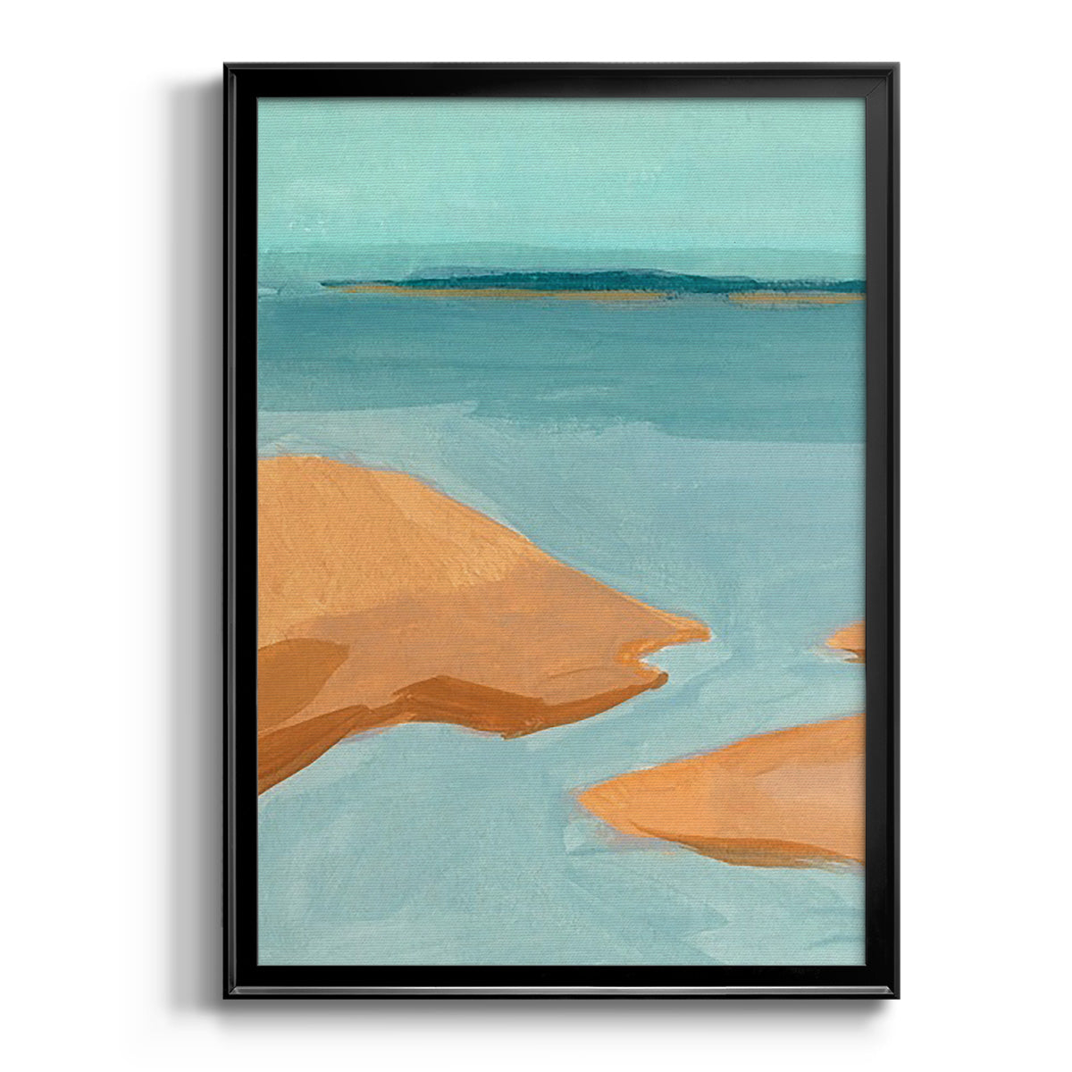 Out on the Sandbar IV - Modern Framed Canvas Print