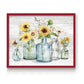 Sunflower Extravaganza - Restickable Framed Art Print