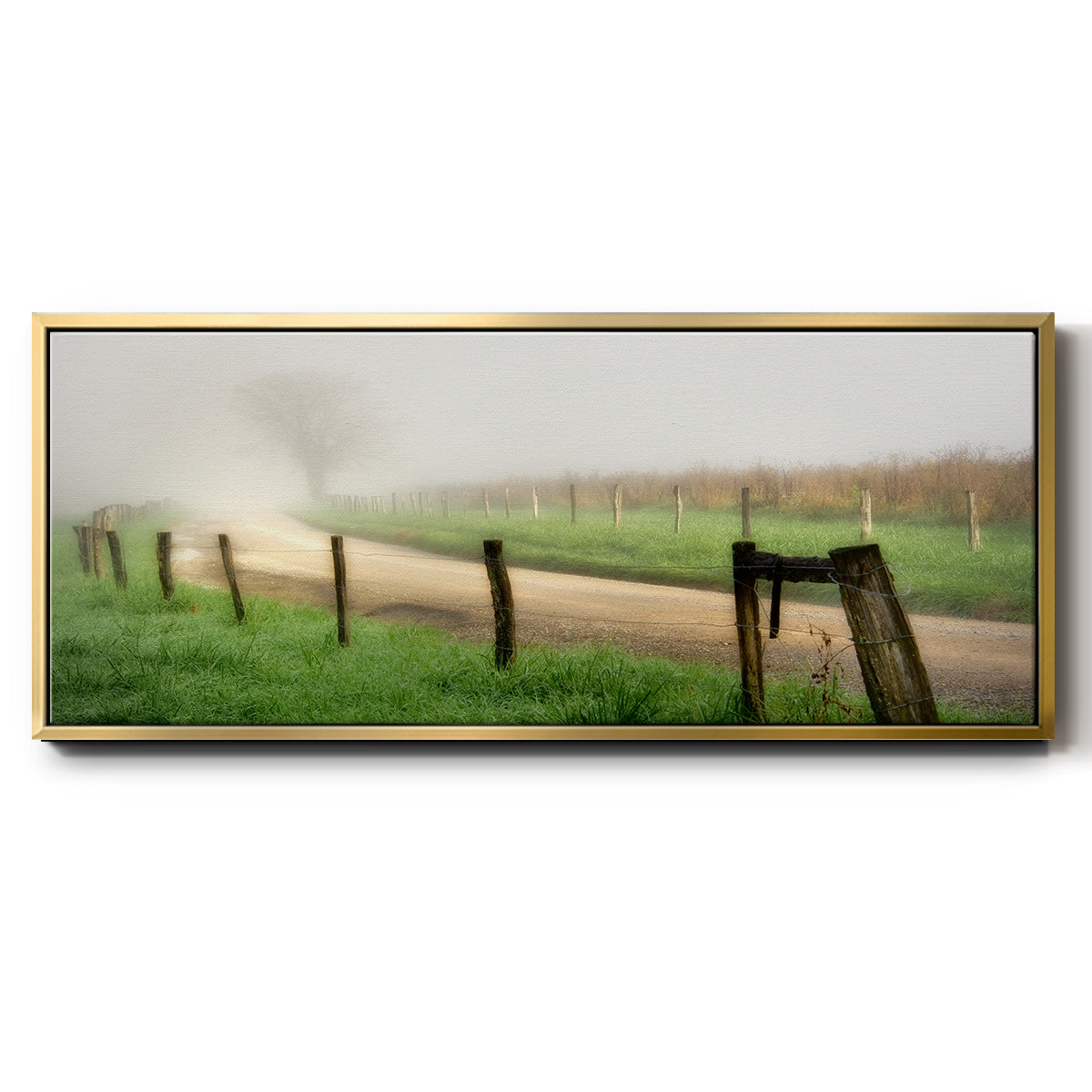 Around the Bend - Floater Framed Canvas Print