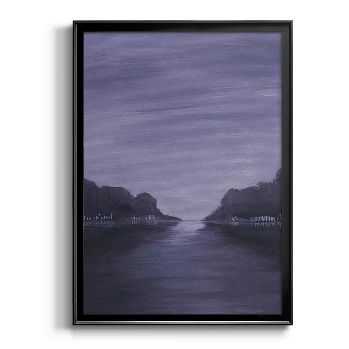 Amethyst Moonlight I - Modern Framed Canvas Print