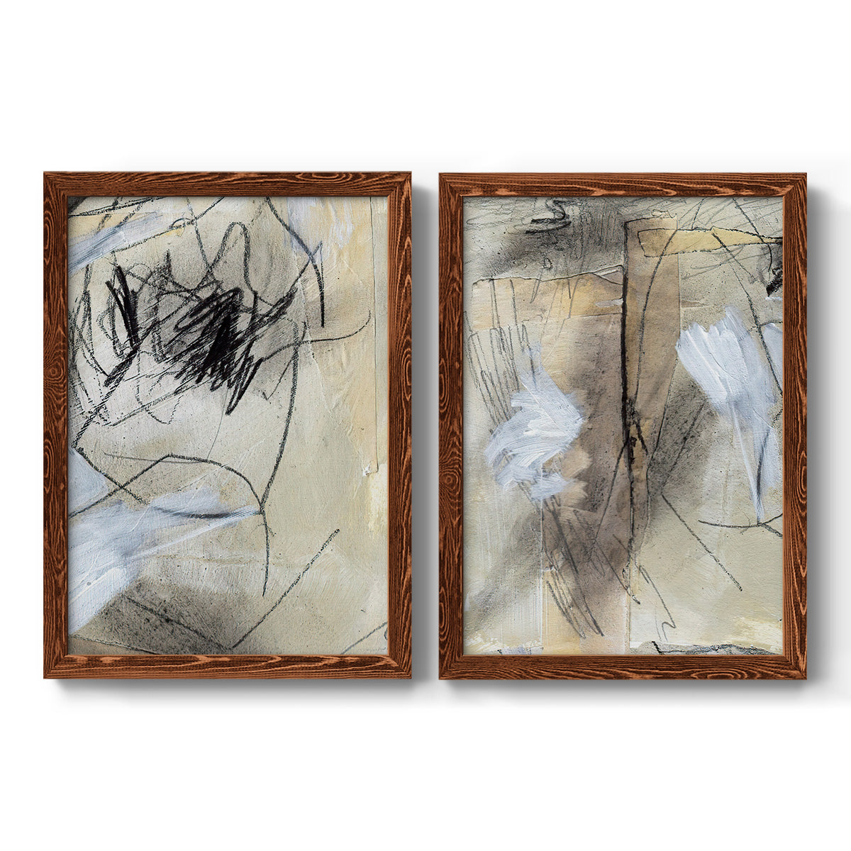 Masked Notes VII - Premium Framed Canvas 2 Piece Set - Ready to Hang