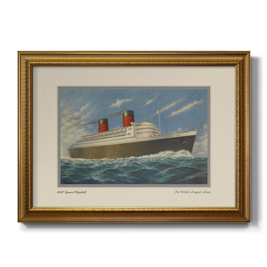 Vintage Cruise II - Ornate Framed Canvas Print