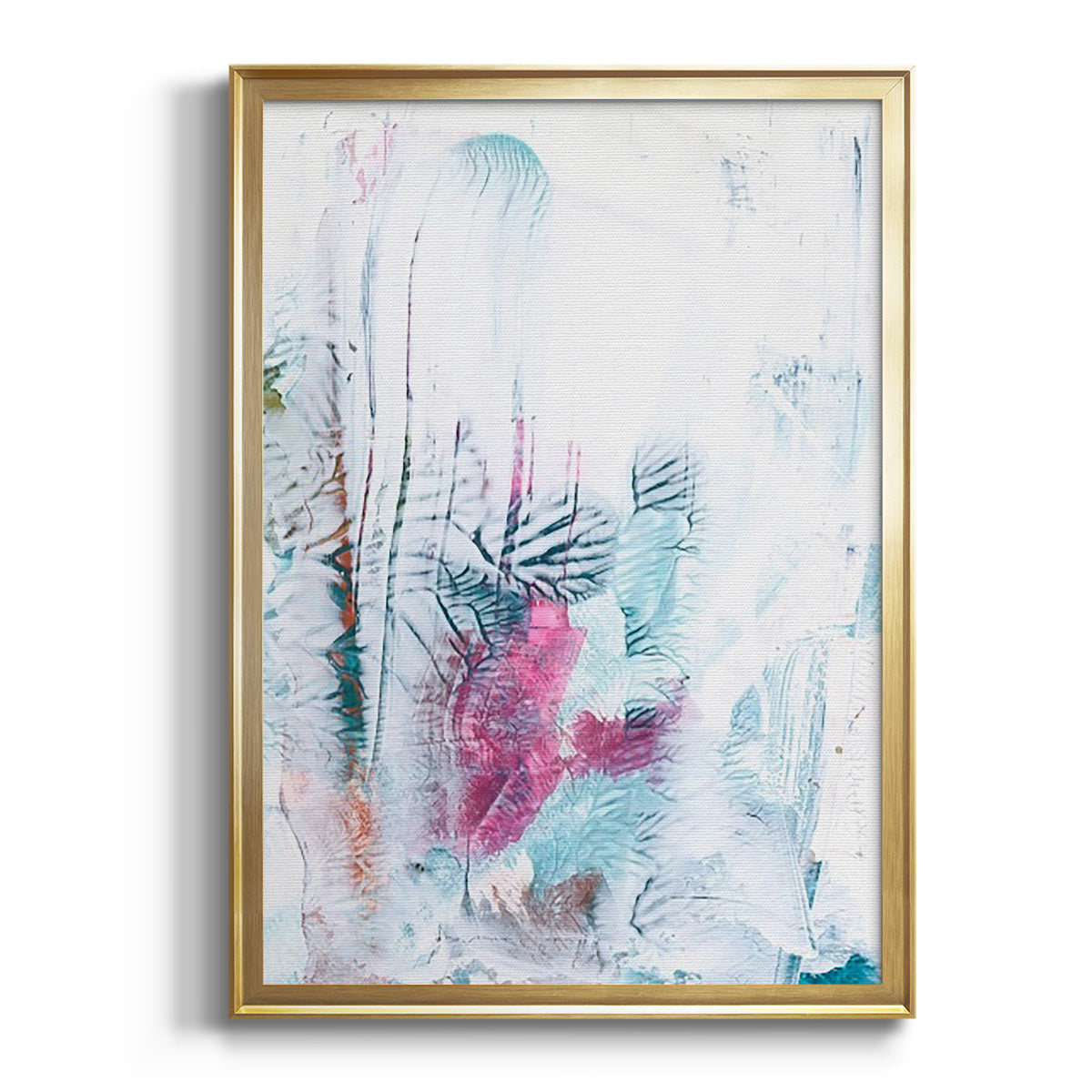 Magneta Coral I - Modern Framed Canvas Print