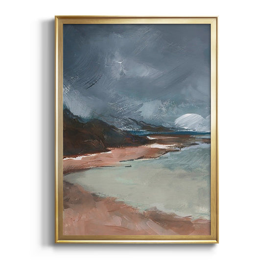 Sea Glass Storm II - Modern Framed Canvas Print