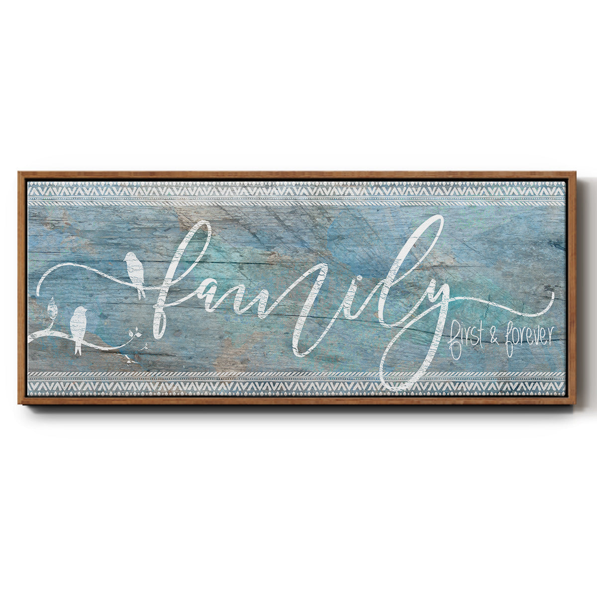 Family First - Floater Framed Canvas Print