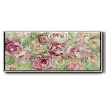 Climbing Rose - Floater Framed Canvas Print