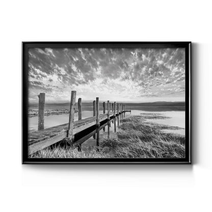 Sunset Contemplation - Modern Framed Canvas Print