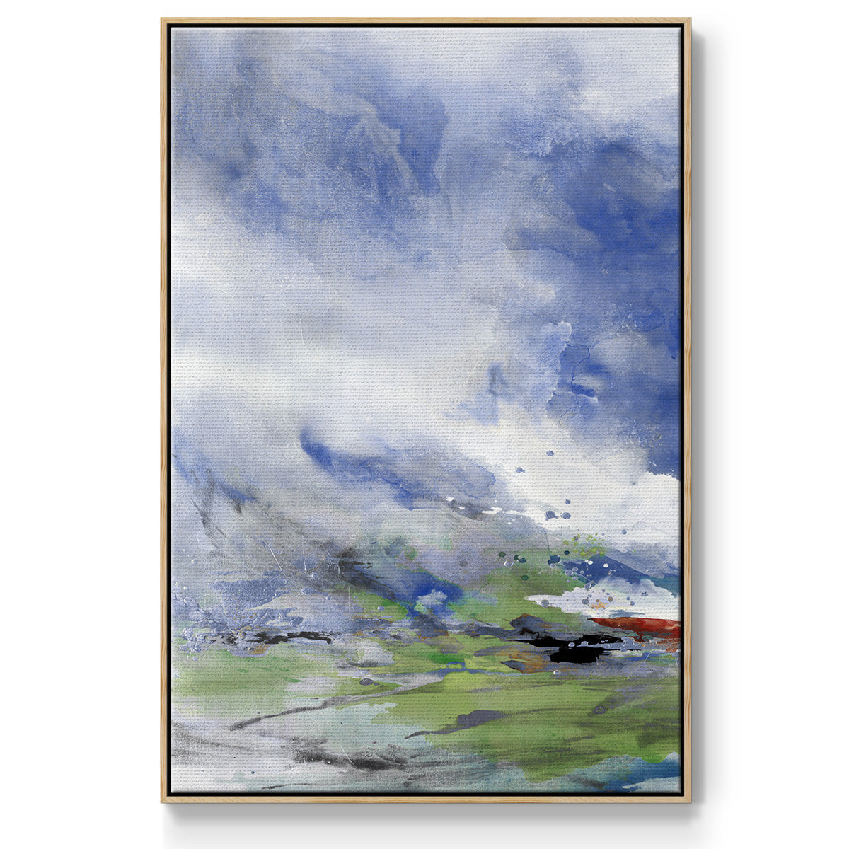 Spring Air I - Framed Premium Gallery Wrapped Canvas L Frame - Ready to Hang