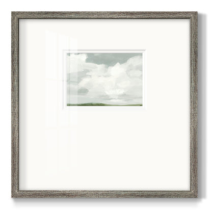 Gray Stone Sky I Premium Framed Print Double Matboard