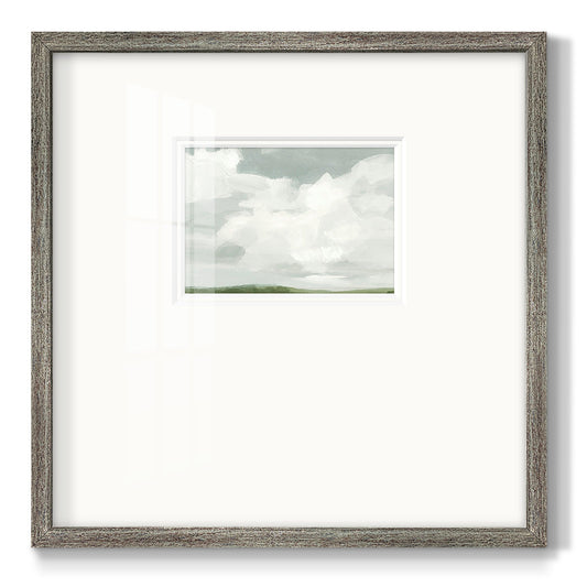 Gray Stone Sky I - Double Matboard Framed Print