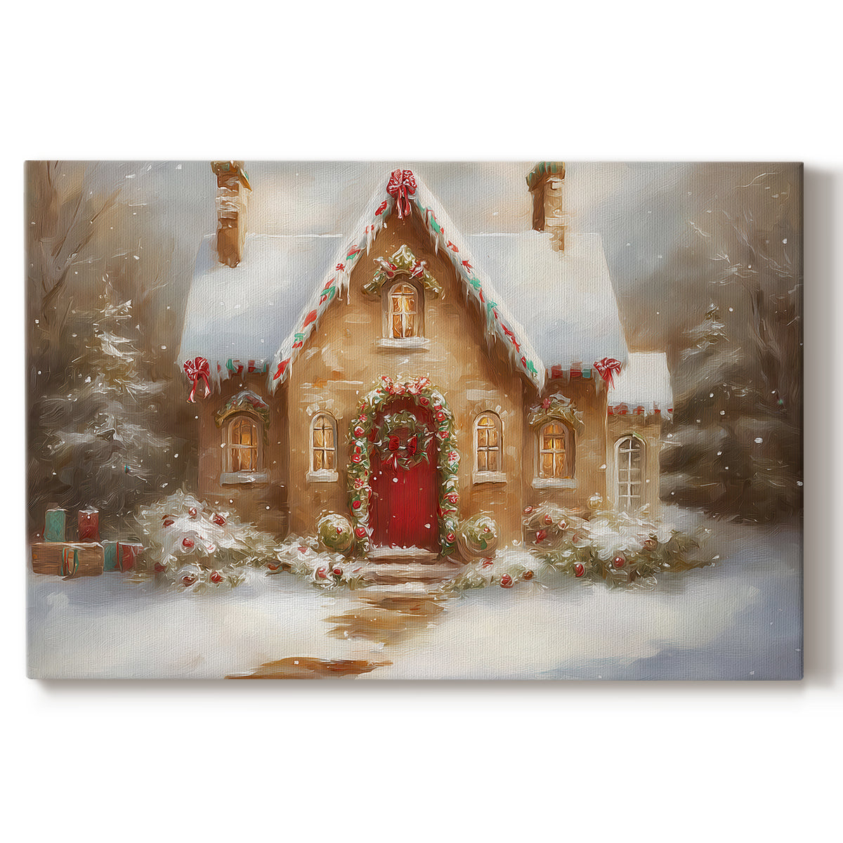 Sugar Wreath Serenade - Canvas Art Print