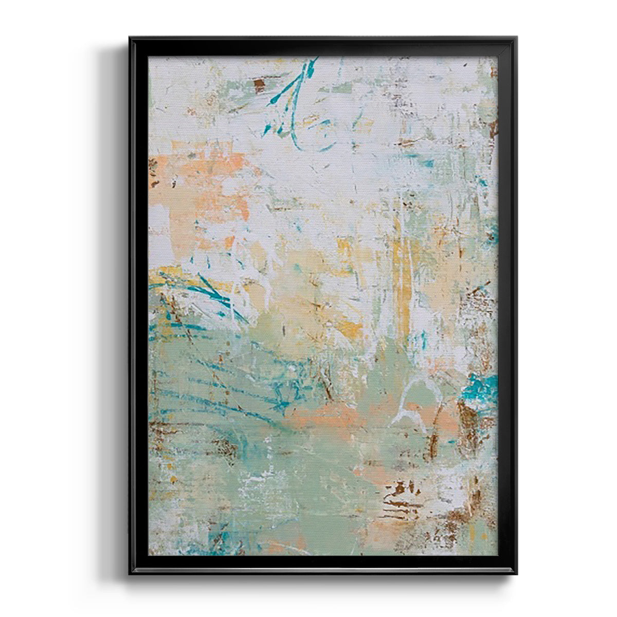 Island Jungle - Modern Framed Canvas Print