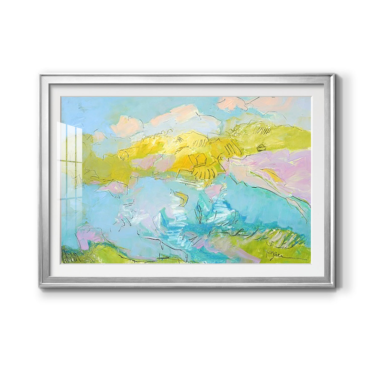 Learning to Fly Premium Framed Print - Ready to Hang