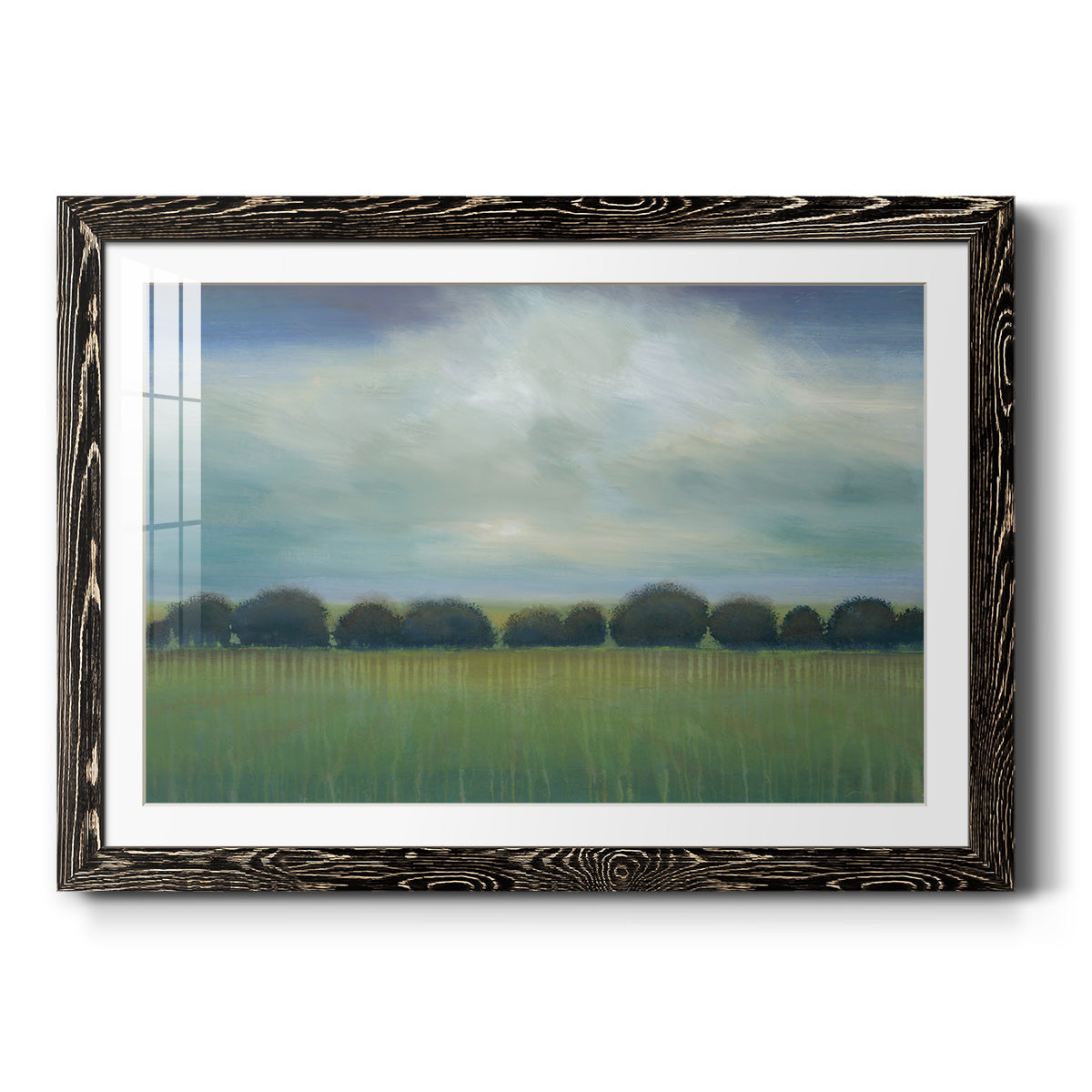 Greener Pastures - Barnwood Framed Art Print