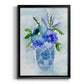 Blue Bouquet I - Modern Framed Canvas Print