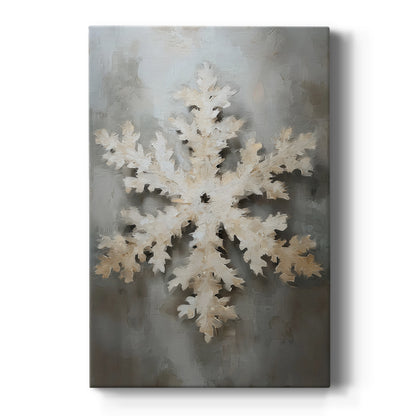 Soft Linen Icicles Whisper - Canvas Art Print