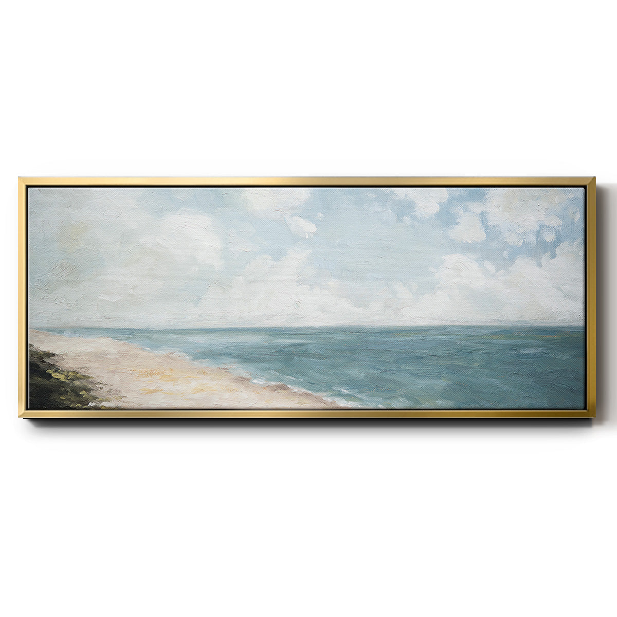 Beach View - Floater Framed Canvas Print