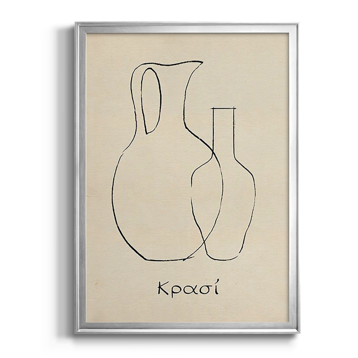 Greek Blessing II - Modern Framed Canvas Print