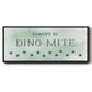 Dinomite - Floater Framed Canvas Print