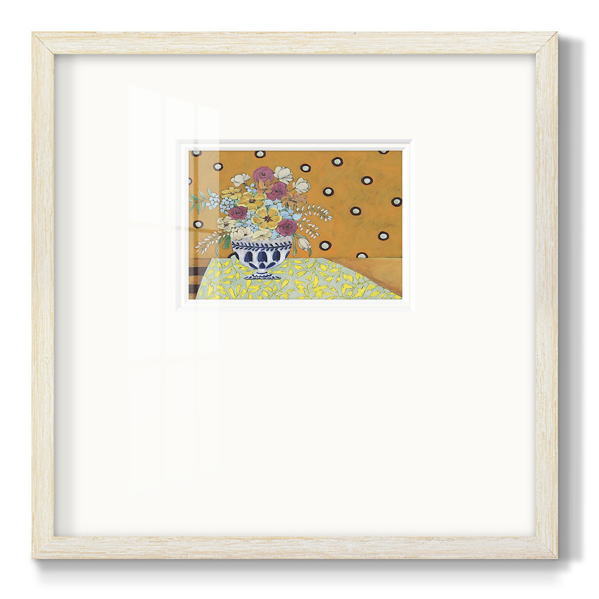 Flowerscape I Premium Framed Print Double Matboard