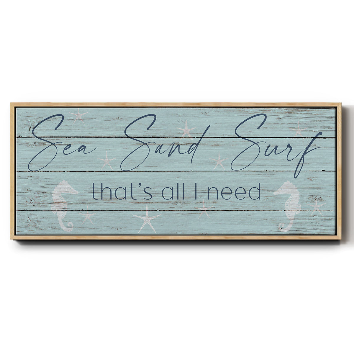 Sea, Sand, Surf - Floater Framed Canvas Print