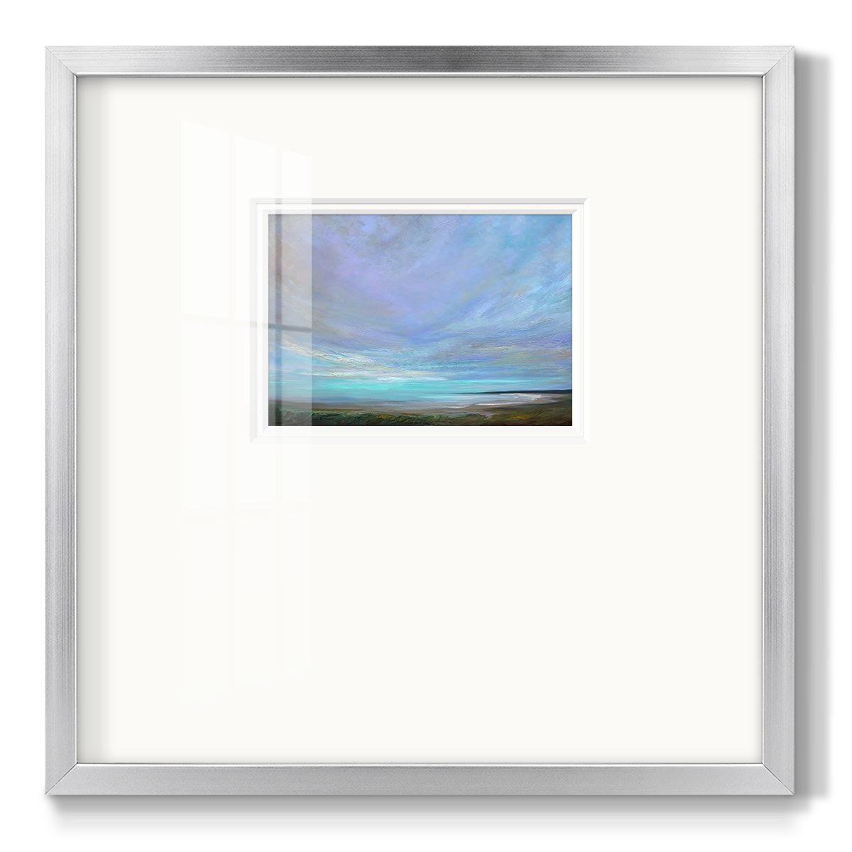 Coastal Views III - Double Matboard Framed Print