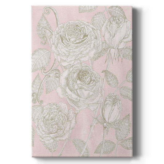 Blooming Roses I Premium Gallery Wrapped Canvas - Ready to Hang