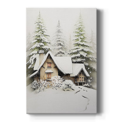 Silver Evergreen Parish - Canvas Art Print