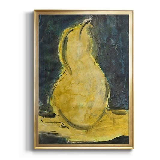 Urban Pear II - Modern Framed Canvas Print