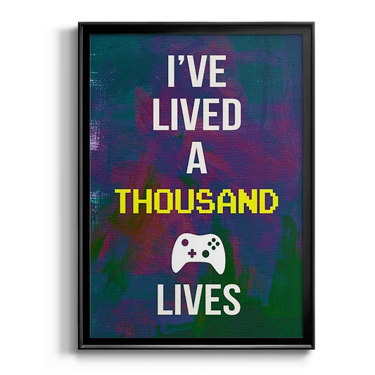 Gamer at Play I - Modern Framed Canvas Print