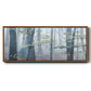 Chalky Misty Autumn Forest View - Floater Framed Canvas Print