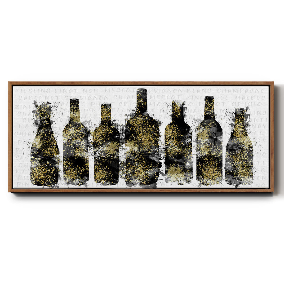 Wine Selection - Floater Framed Canvas Print