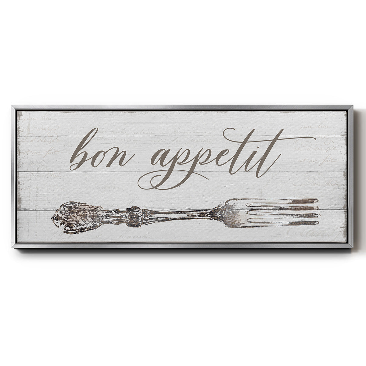 Bon Appetit - Floater Framed Canvas Print