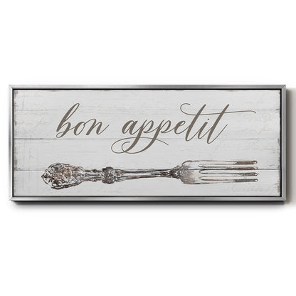 Bon Appetit - Floater Framed Canvas Print
